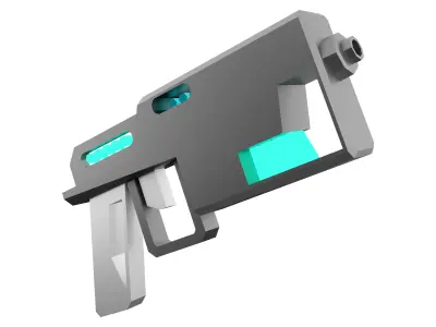3d  sci-fi small beam weapon icon 3D model