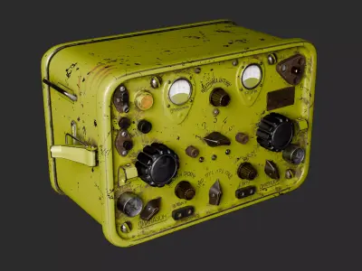Soviet Military Radio 3D model