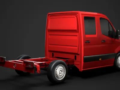 Mercedes Sprinter Chassis Crew Cab L1 FWD 2020 3D model