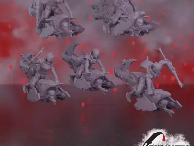 Nosferii - Chiroptera Jet Bikes 3D print model