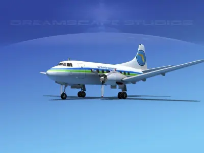 Martin 404 Air Florida Commuter 3D model