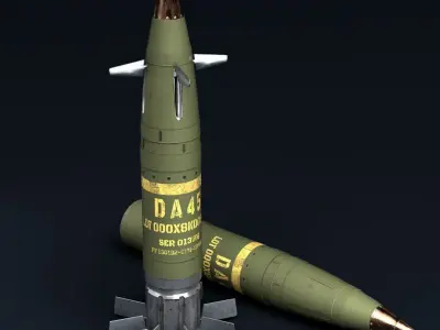M982 Excalibur  High-Quality Game-Ready 3D Model Low-poly 3D model