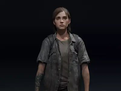 The Last of Us Part II Ellie 3D model