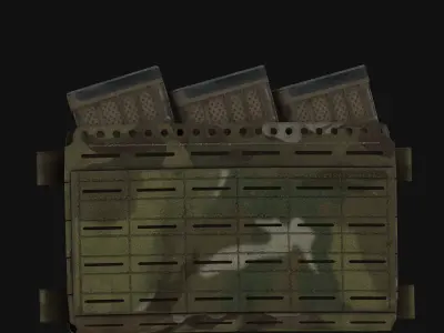 Spiritus Micro Fight Chassis MkV Low-poly 3D model