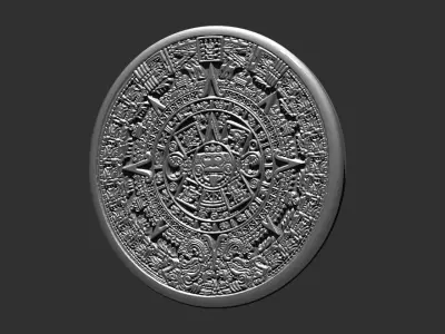 Aztec Calendar 3D print model