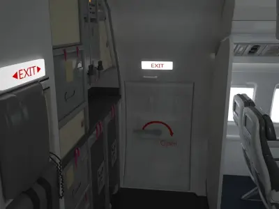 Airplane Cabin V3 3D model