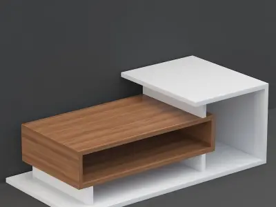 console wood Free low-poly 3D model
