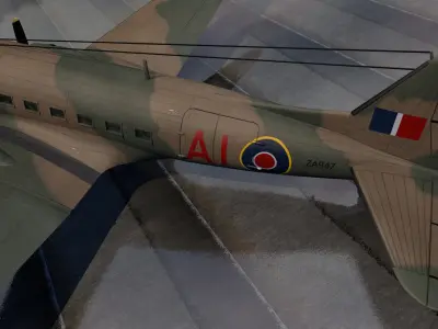 Douglas C-47 Dakota or Skytrain 3D model