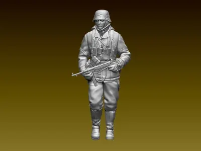 German soldier 3D print model