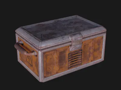 Free Lowpoly SciFi Crate Free low-poly 3D model