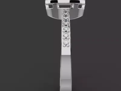 engagement ring 3D model