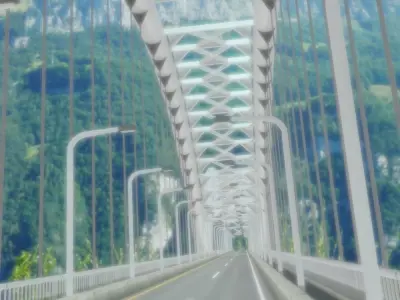 Suspension Bridge Free 3D model