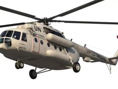 Mi-8 MTV helicopter 3D model