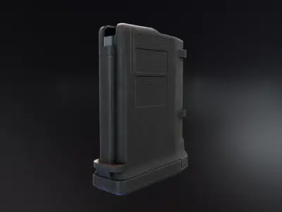 Pmag 10 round AR magazine Low-poly 3D model