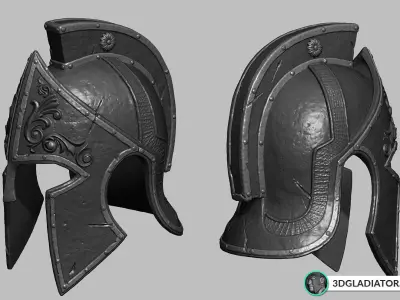 FREE 3D Gladiator Model - Part 1 Helmet Free 3D model