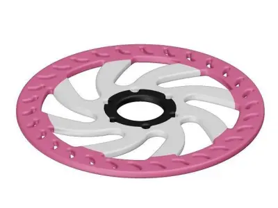 Bicycle Disc Rotor Toy 3D model