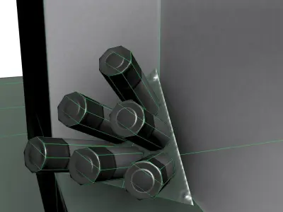 T-90 Tank Low-poly 3D model