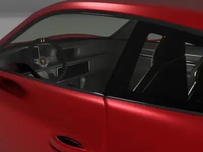 Luxury car Porshe 911 Carrera 4s based on a real car Free 3D model