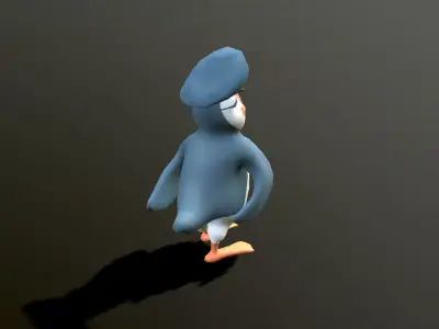 Atlantic Puffin Low-poly 3D model