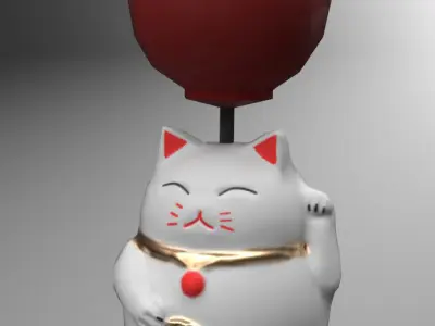 Flower Katana  - Game Ready Low-poly 3D model