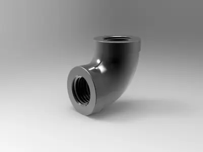 Pipe fitting 14 x 14 Free 3D model