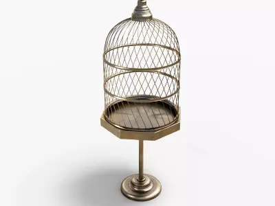 AntiqueBirdcage2 birdcage 3D model