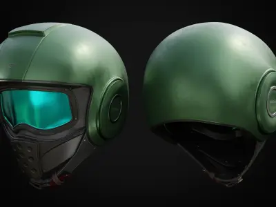 Soldier Helmet Low-poly 3D model get