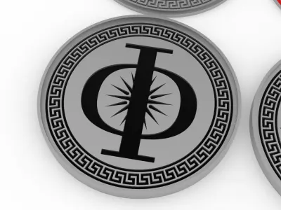 Enders Game Battle School Army Patches 3D print model