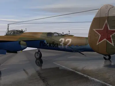 Tupolev TU-2 3D model