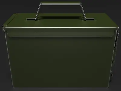 Metal Ammunition Case 3D model