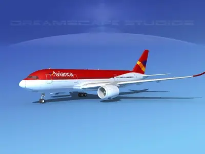 Airbus A350-800 Avianca 3D model