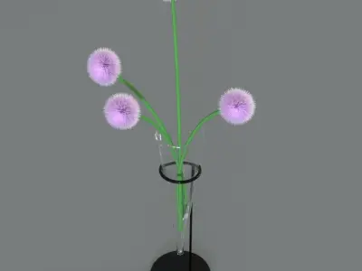 Flowers in vase Free 3D model