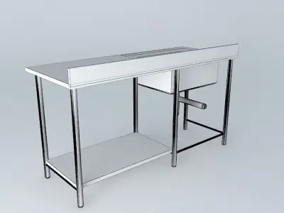 Kit217 Bancada Inox Cuba por Alex Marques Free 3D model