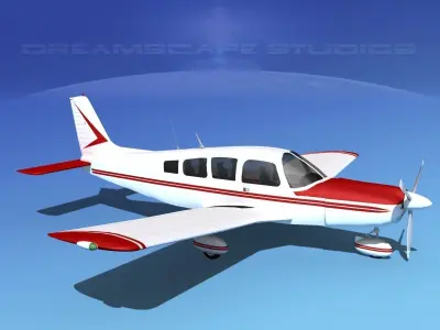Piper Cherokee Six 260 V01 3D model