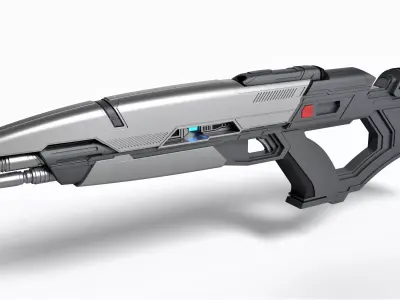 Phaser rifle from the movie Star Trek Into Darkness 2013 3D model