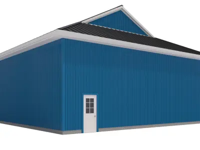 Garage-009 Low Poly 3D model