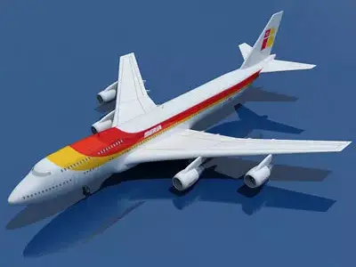 Iberia Airline of Spain Boeing 3D model