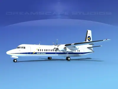 Fokker F-60 Denim Air 3D model