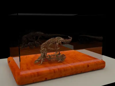 Tyrannosaurus dinosaur skeleton 3D model