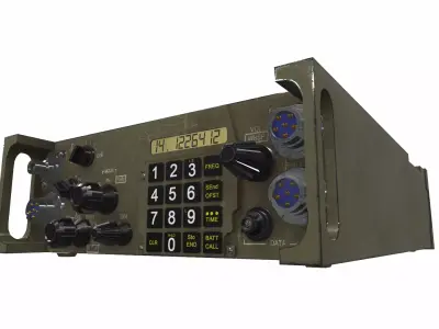 Radio military AN PRC-119 3D model