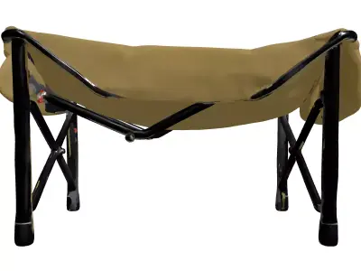 Portable Camping Cot Pet Bed Low-poly 3D model