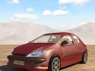 peugeot 206 Free 3D model