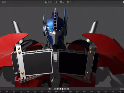 Optimus Prime TFP Low-poly 3D model
