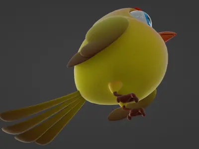 Cartoon Canary 3D model