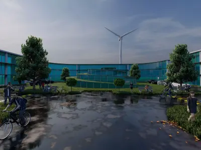 Commercial IT Park Lumion Scene 3D model