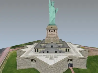 Statue of Liberty lowpoly model Low-poly 3D model
