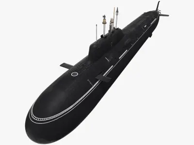 Project 885 Yasen Class Submarine 3D model