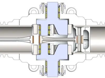 Hypocycloid air compressor Free 3D model