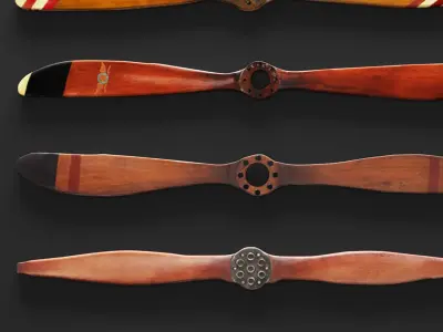 Set propeller by Authentic Models and UMA Enterpri 3D 3D model