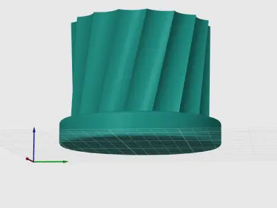 Twisted Spiral Flower Pot  3D print model